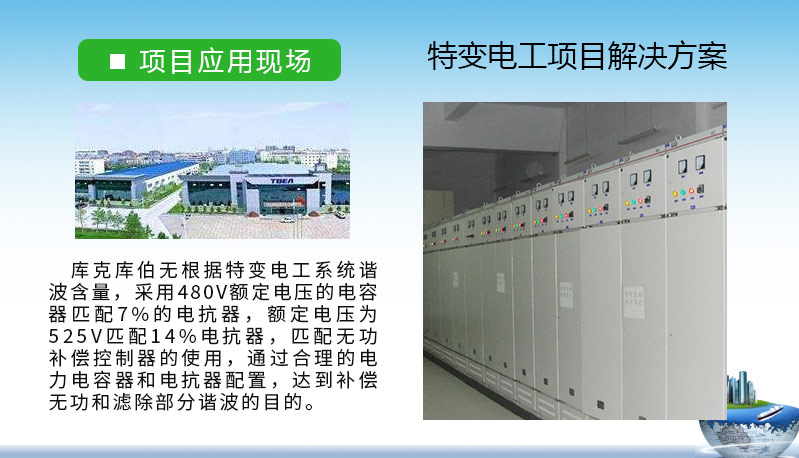 特變電工與庫(kù)克庫(kù)伯在無(wú)功補(bǔ)償項(xiàng)目上的合作項(xiàng)目